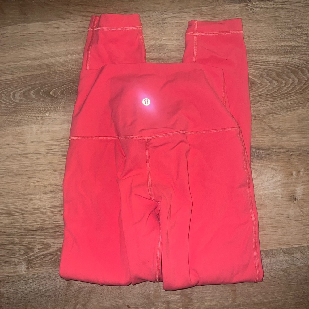 Pink lululemon leggings size 4